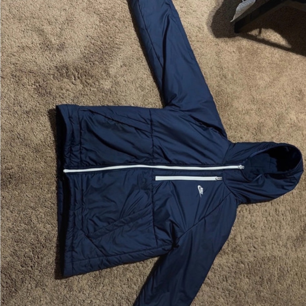 Nike Sportswear Therma-Fit Legacy Fleece Lined Hooded JacketNavy DD6857-410 M Ta - Picture 3 of 15